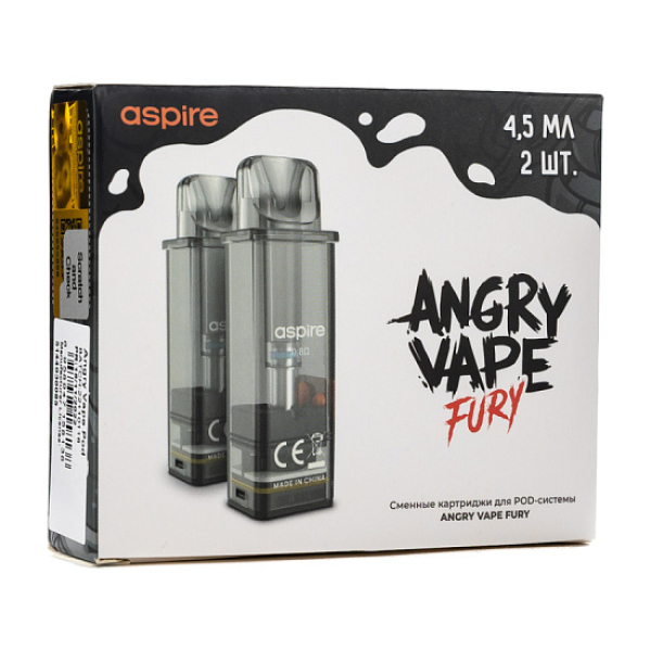 Картридж Angry Vape Fury 45 мл 0.8 Ом ( 2 шт.) в Луганске