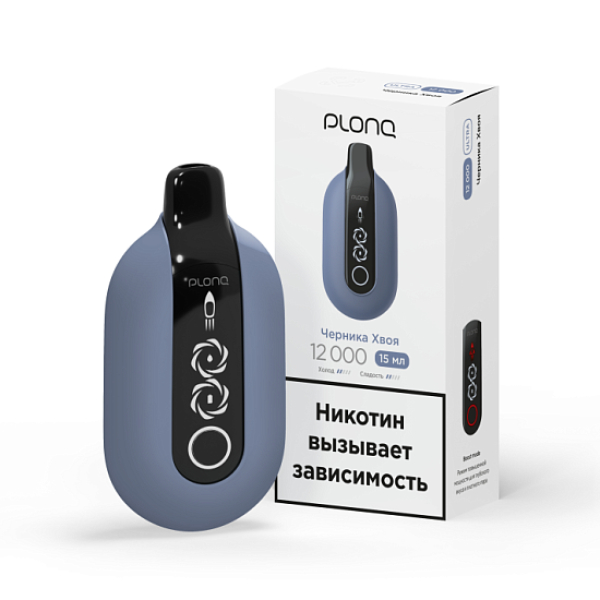 Электронка Plonq Ultra Черника Хвоя 12000 затяжек в Луганске
