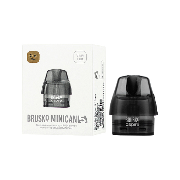 Сменный картридж Brusko Minican 5 0.6 Ом (3 мл, 1 шт.) в Луганске