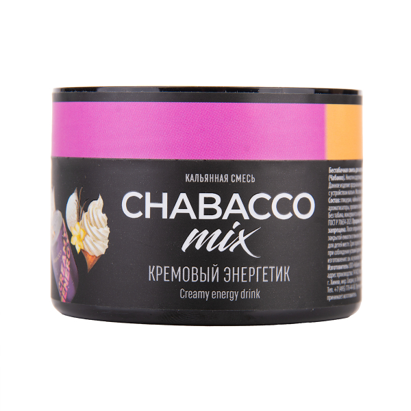 Бестабачная смесь Chabacco Mix Medium Creamy Energy Drink 40 грамм в Луганске