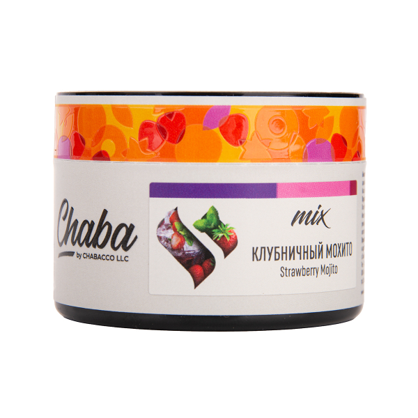 Бестабачная смесь Chaba Mix Strawberry Mojito Nicotine Free 50 грамм в Луганске