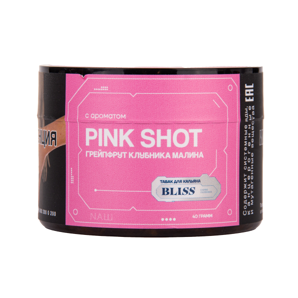 Табак BLISS Pink Shot 40 грамм в Луганске