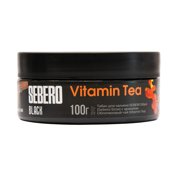 Табак Sebero Black Vitamin Tea Облепиховый Чай 100 грамм в Луганске