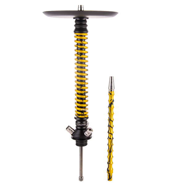 Кальян Mamay Customs Coilover Большой  Чёрный Золотой Сплеш в Луганске