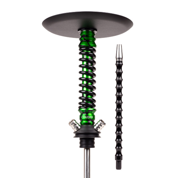 Кальян Mamay Customs Coilovers Mini Anod Green Splash Черный Глянец в Луганске