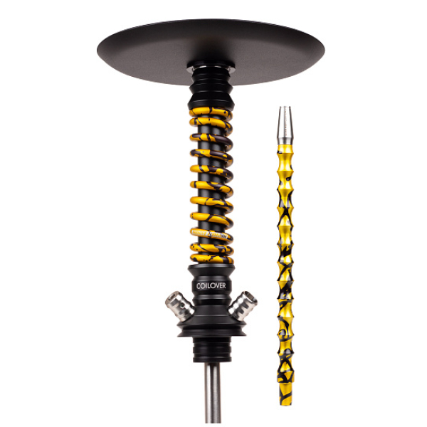 Кальян Mamay Customs Coilovers Mini Anod Черный Матовый Gold Splash в Луганске
