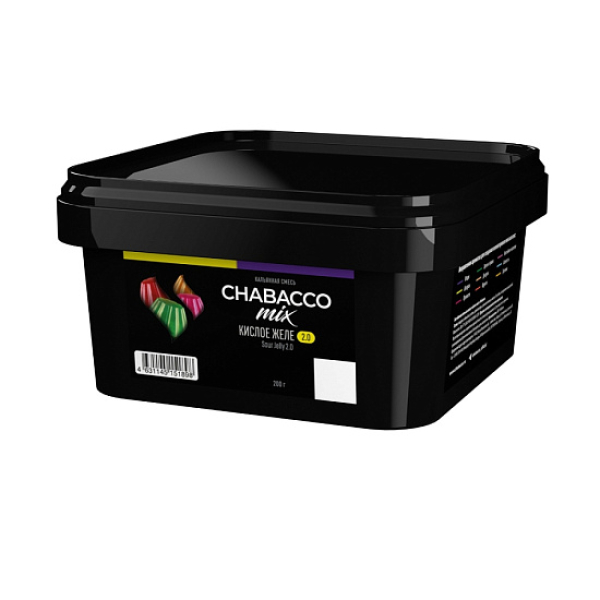 Бестабачная смесь Chabacco Mix Sour Jelly 2.0 Кислое Желе Medium 200 грамм в Луганске