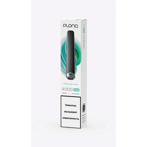 Электронка Plonq Plus Pro Black Перечная Мята 4000 затяжек в Луганске
