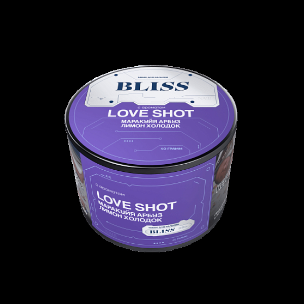 Табак Bliss Love Shot Маракуйя Арбуз Лимон Холодок 40 грамм в Луганске